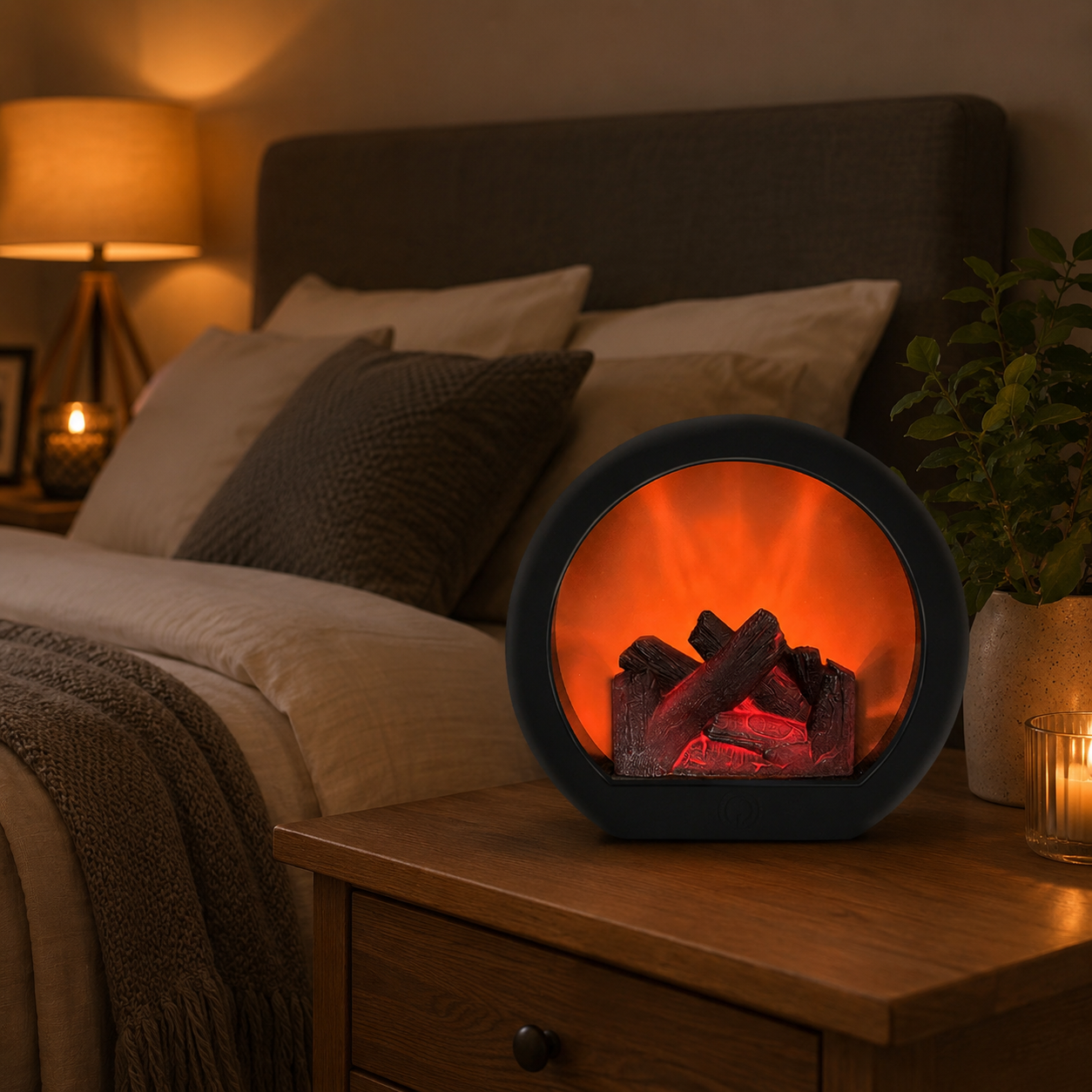 🔥 Fireplace Night Light for Home Decor ✨