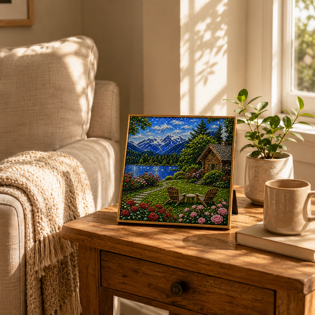 DIY Pearl Bead Landscape Painting Kit🏔️🌹