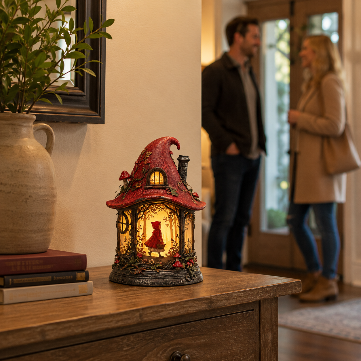 Enchanted Little Red Riding Hood Forest Lantern 🏮🍄✨