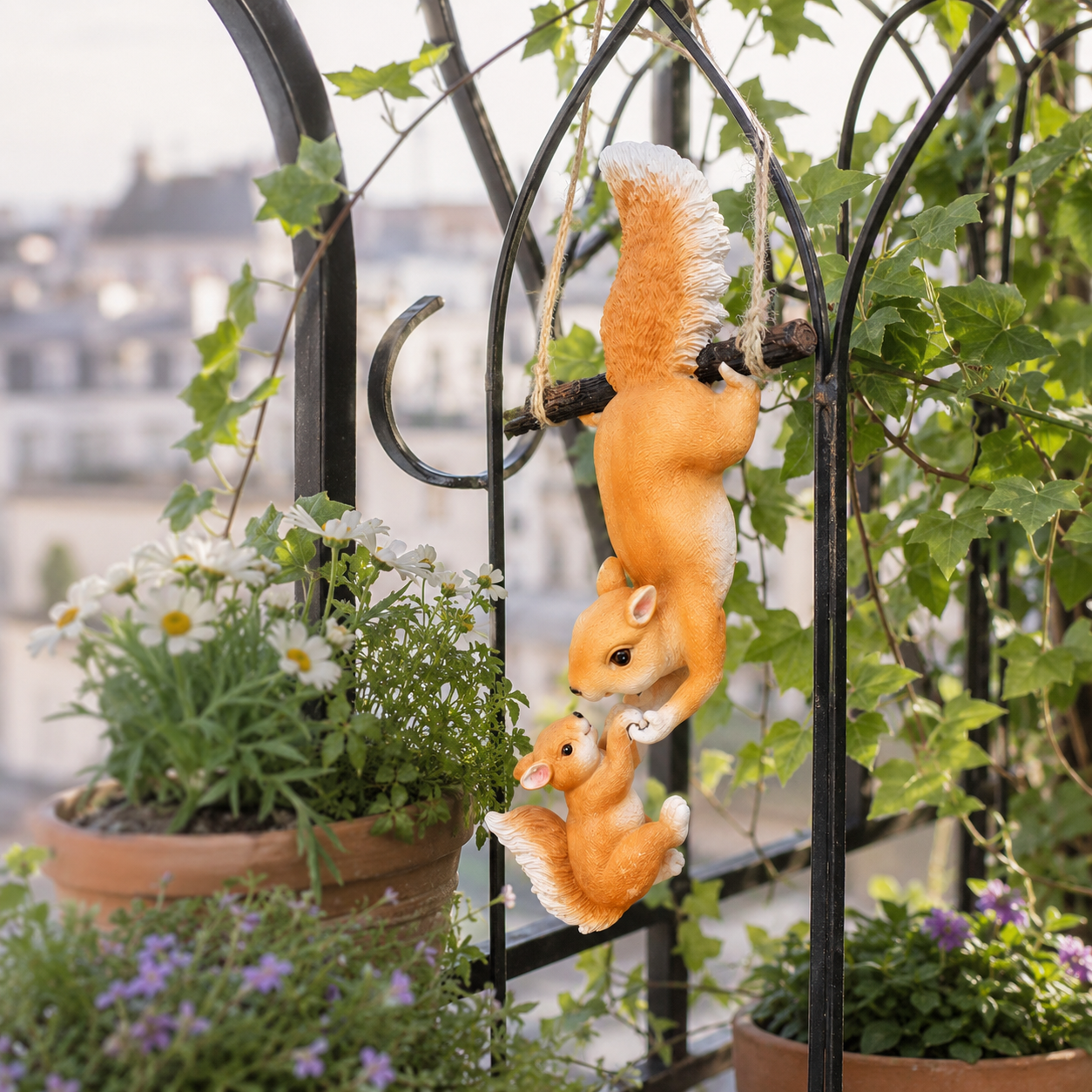 Hanging Squirrel Ornament – Adorable Outdoor/Indoor Decoration