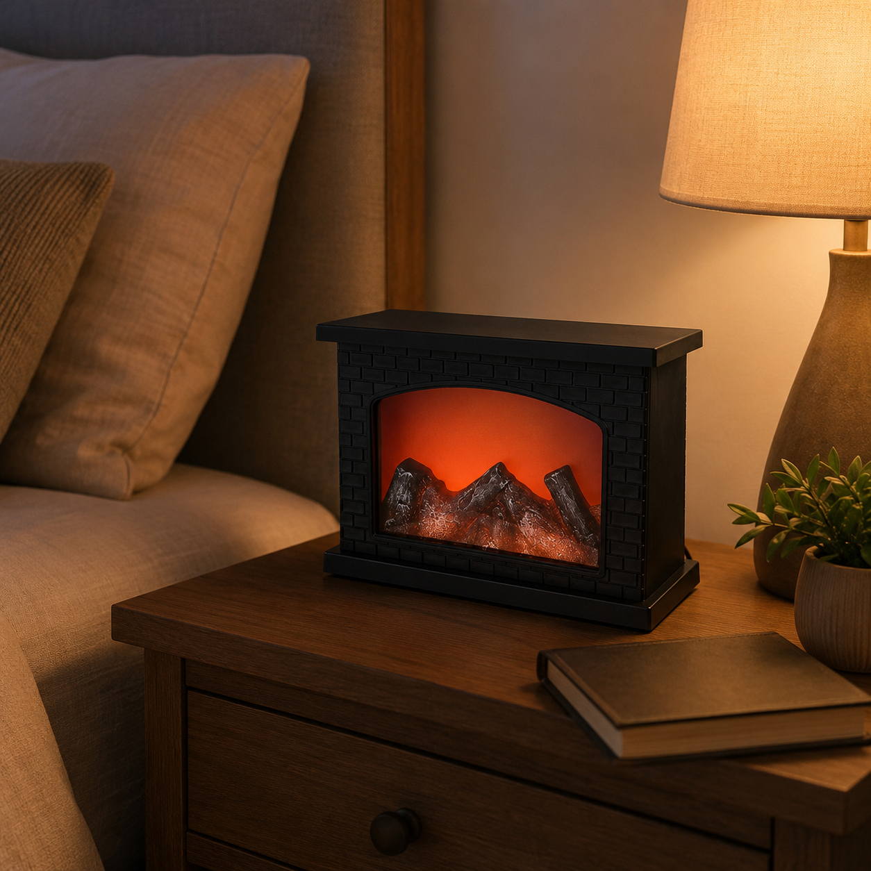 LED Realistic Flame Desk / Portable Decorative Lamp