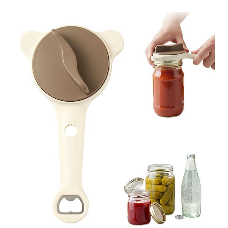 4-in-1 Adjustable Jar Opener for Seniors & Weak Hands