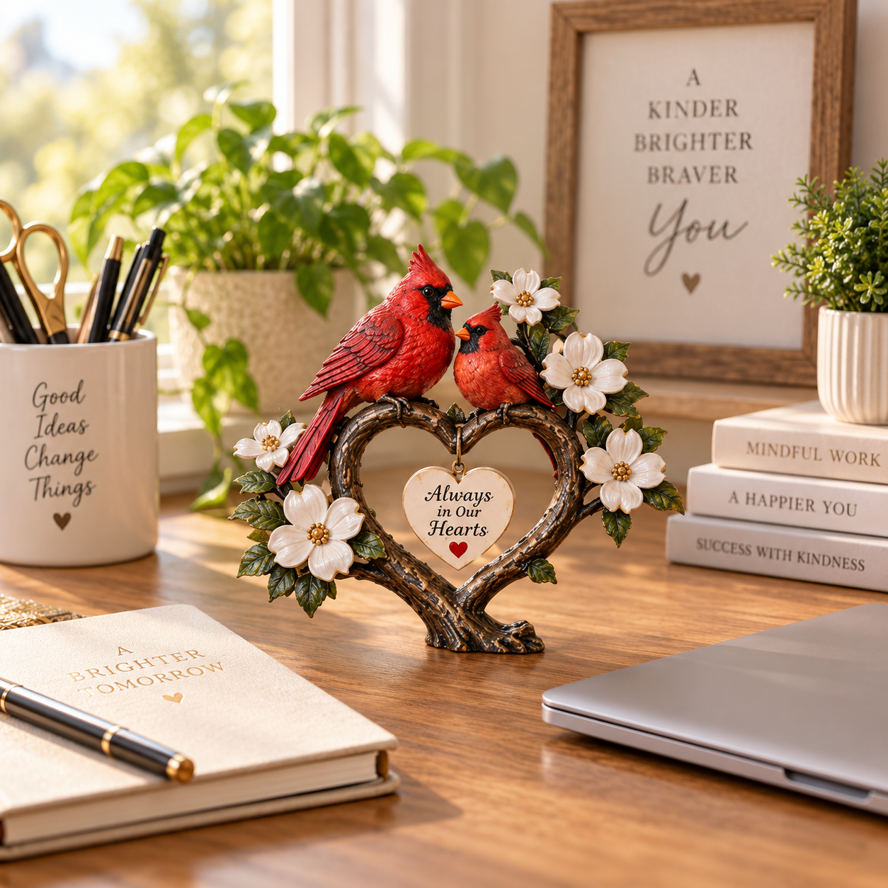 Red Cardinal Memorial Figurine