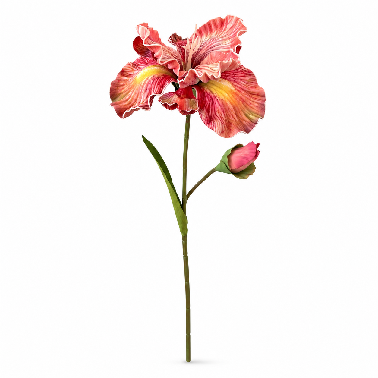 Artificial Iris Flowers｜Realistic Faux Iris Flower Stems for Home Decor