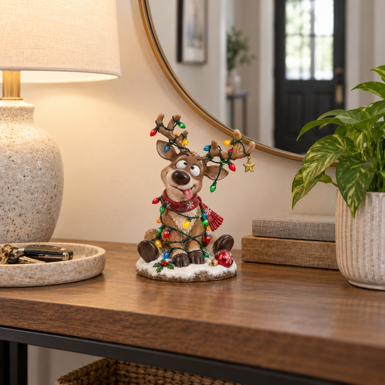 Funny Christmas Reindeer Figurine🎄