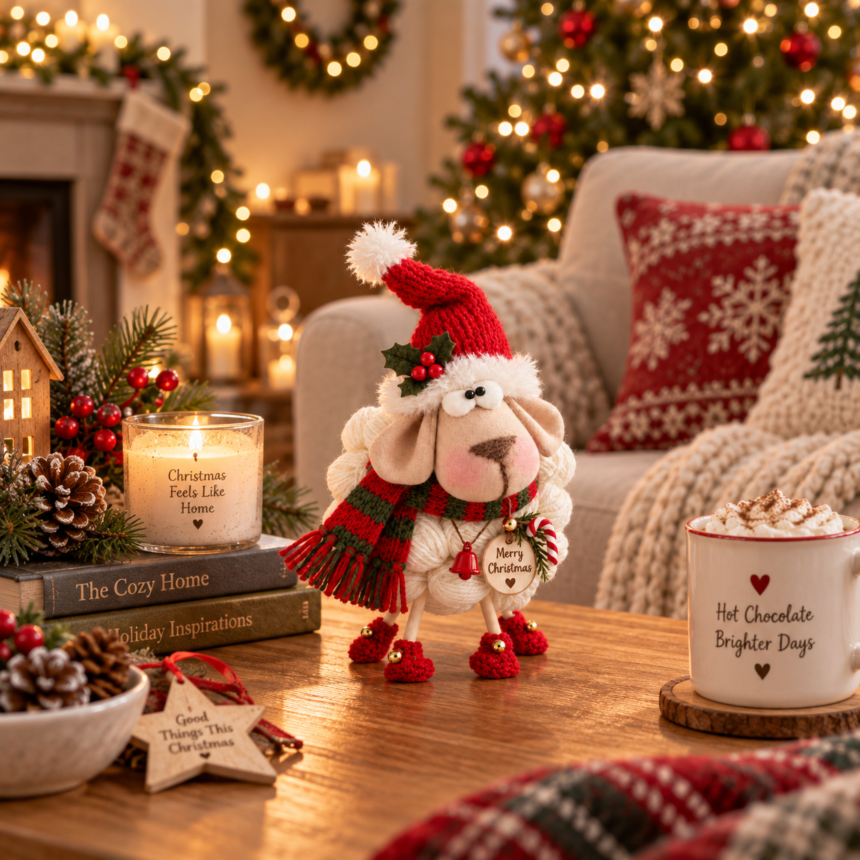 🎄Christmas Knitted Sheep Tabletop Decoration