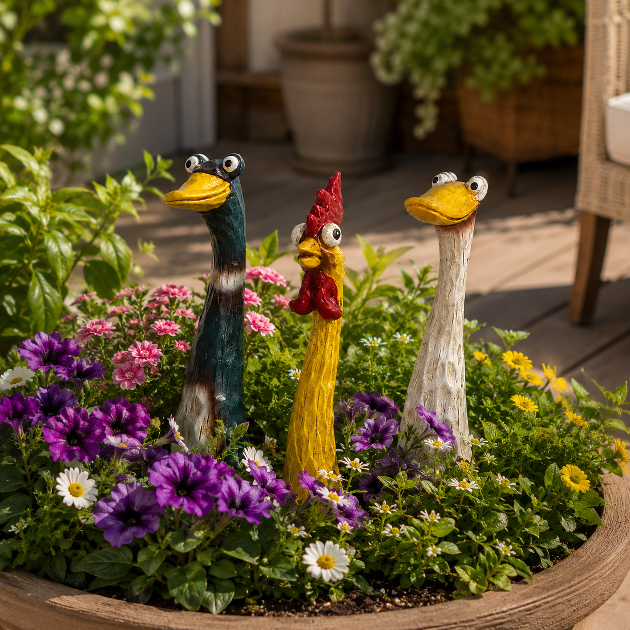 Funny Resin Chicken & Duck Garden Decor Adds Playful Charm to Your Yard 🐔🦆🌿