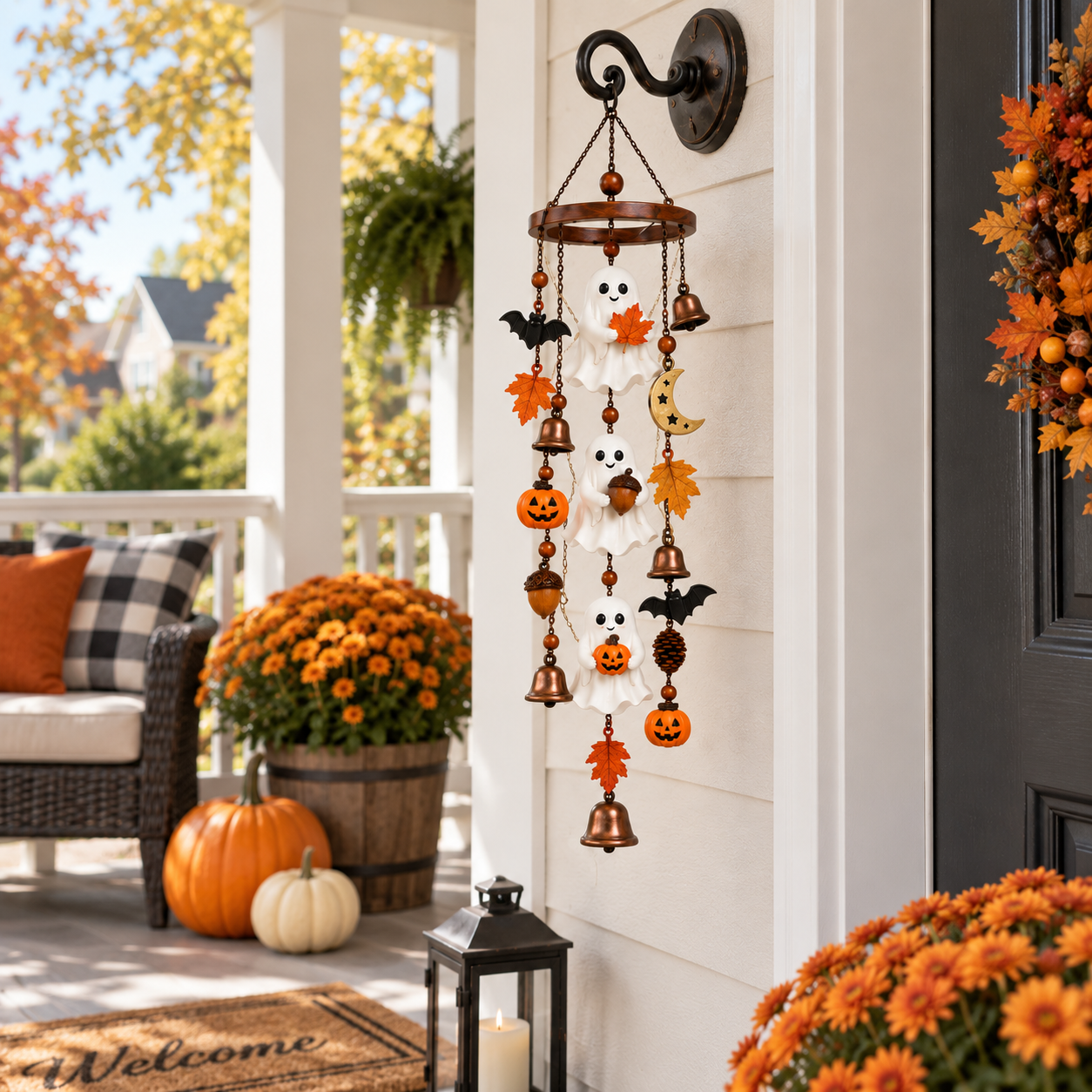 Lighted Halloween Ghost Hanging Chime🎃
