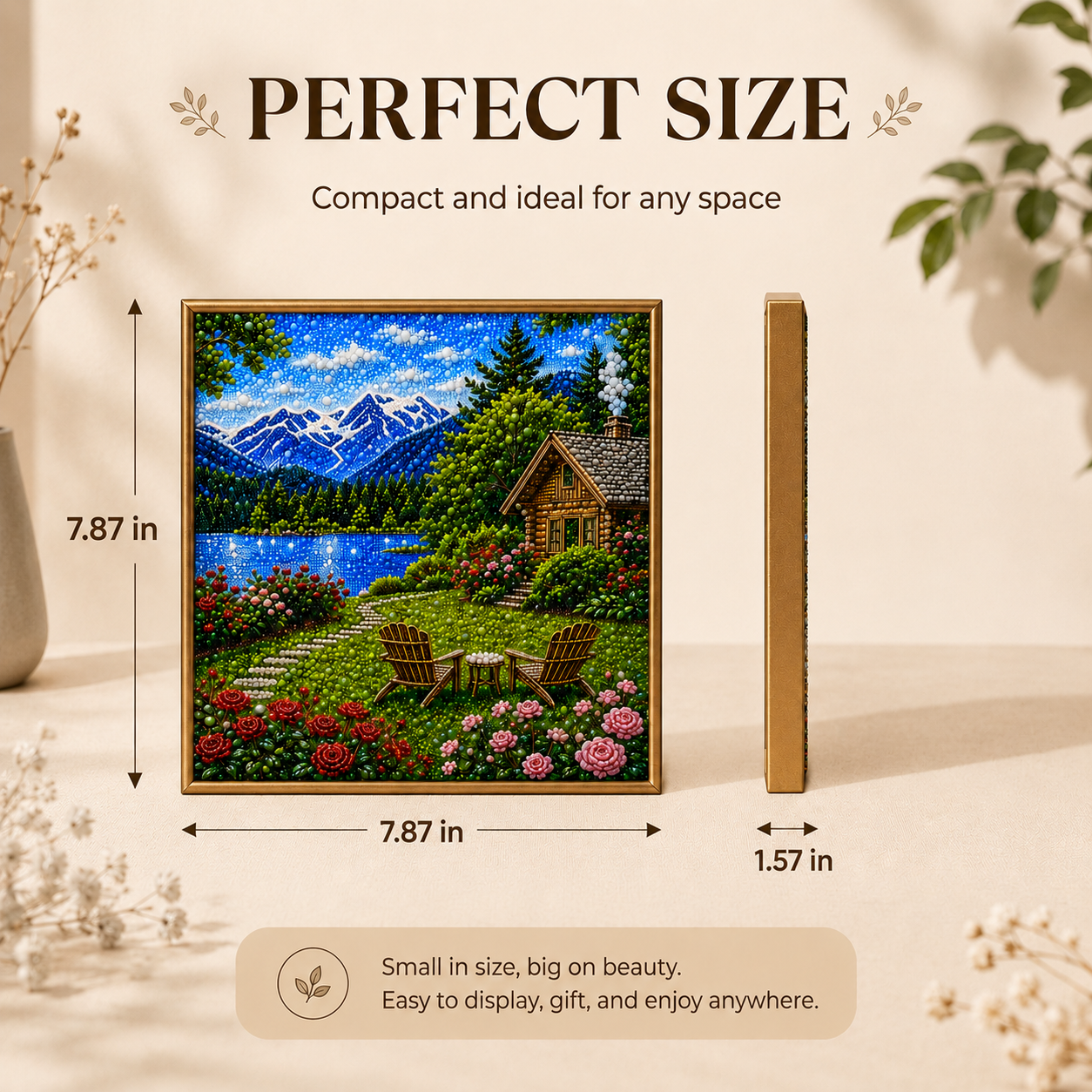 DIY Pearl Bead Landscape Painting Kit🏔️🌹