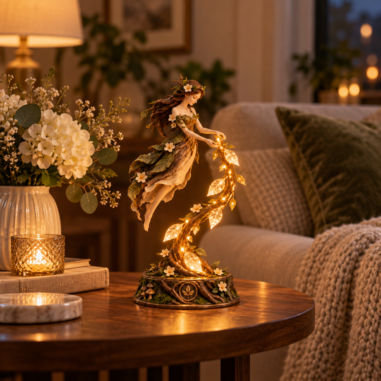 Enchanted Forest Fairy Light Sculpture🌿