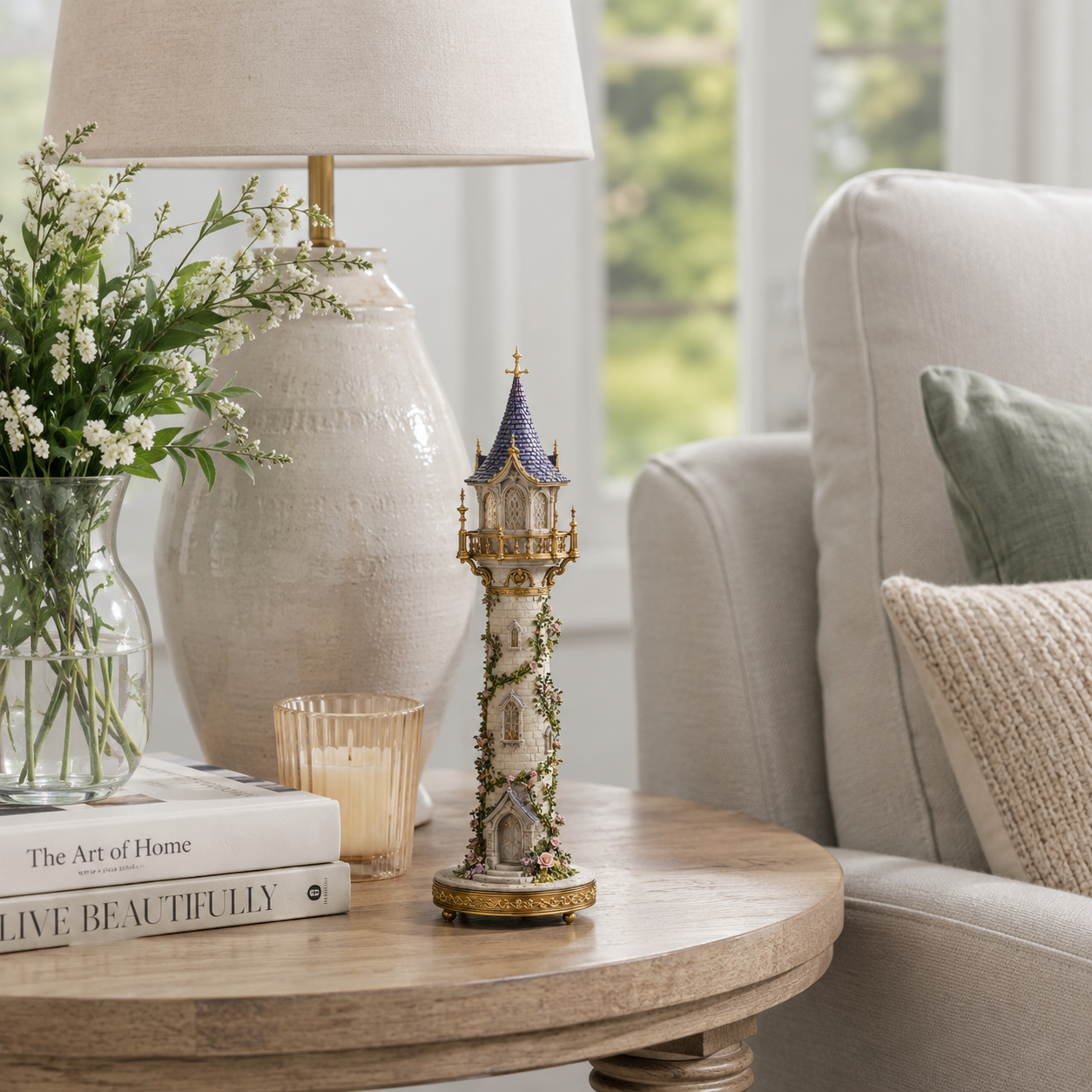 🏰 Enchanted Tower LED Accent Lamp – Romantic Resin Fairy-Tale Décor ✨