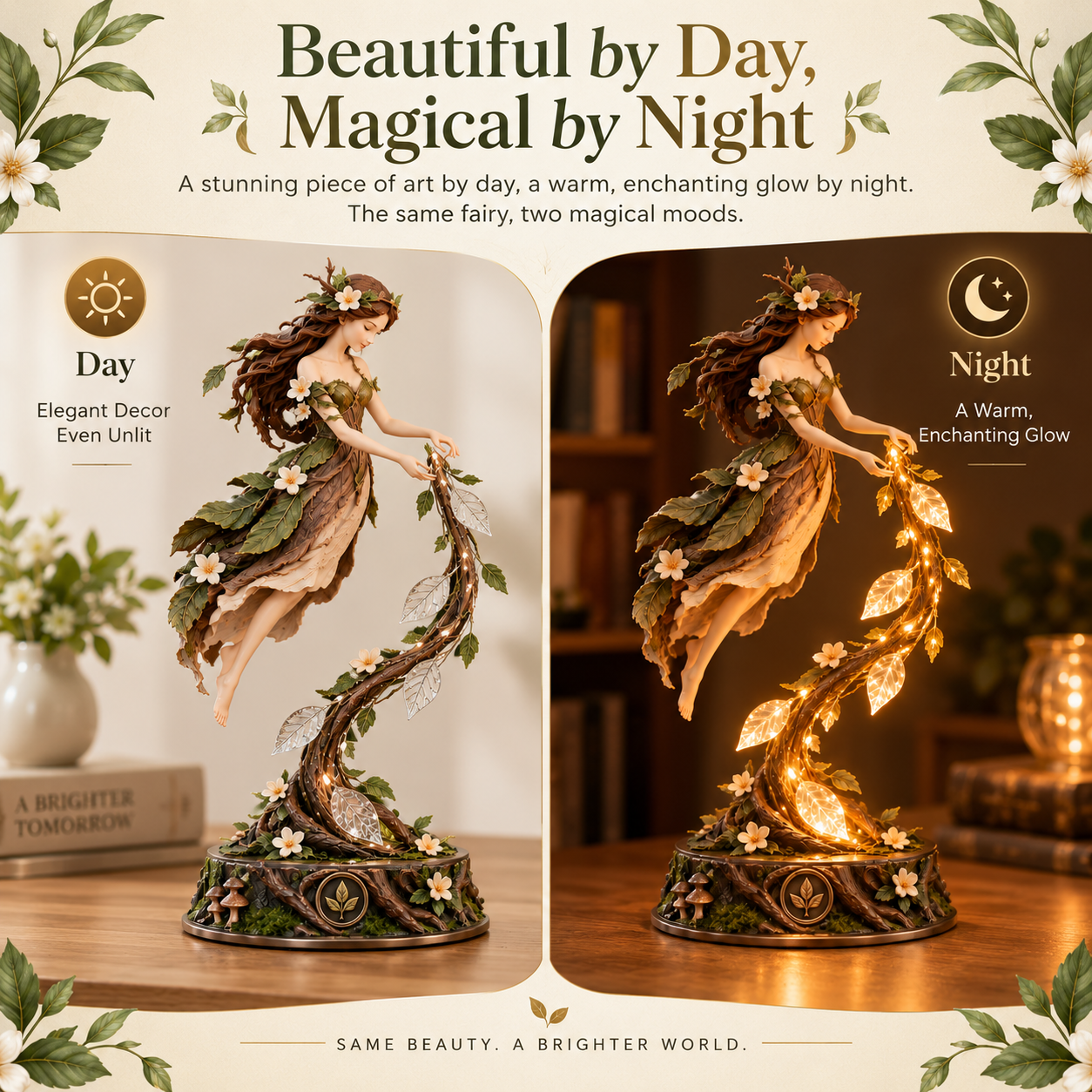 Enchanted Forest Fairy Light Sculpture🌿