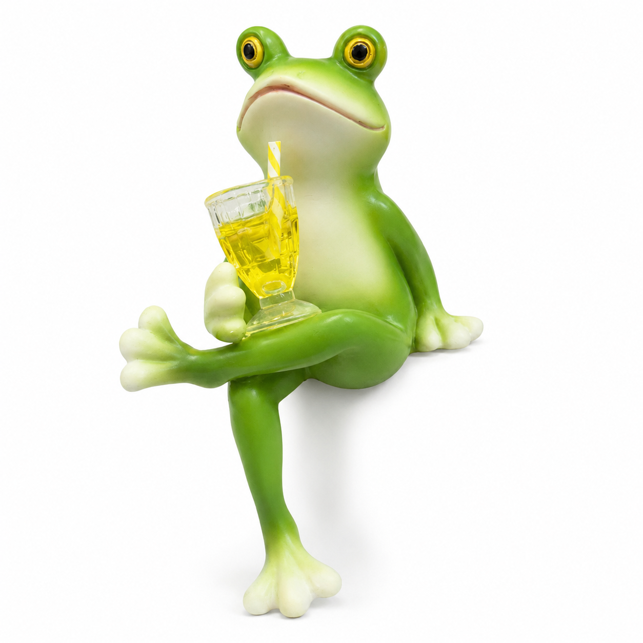 Hanging Frog Planter Ornament – Resin Garden Animal Figurine for Flower Pots and Fish Tanks