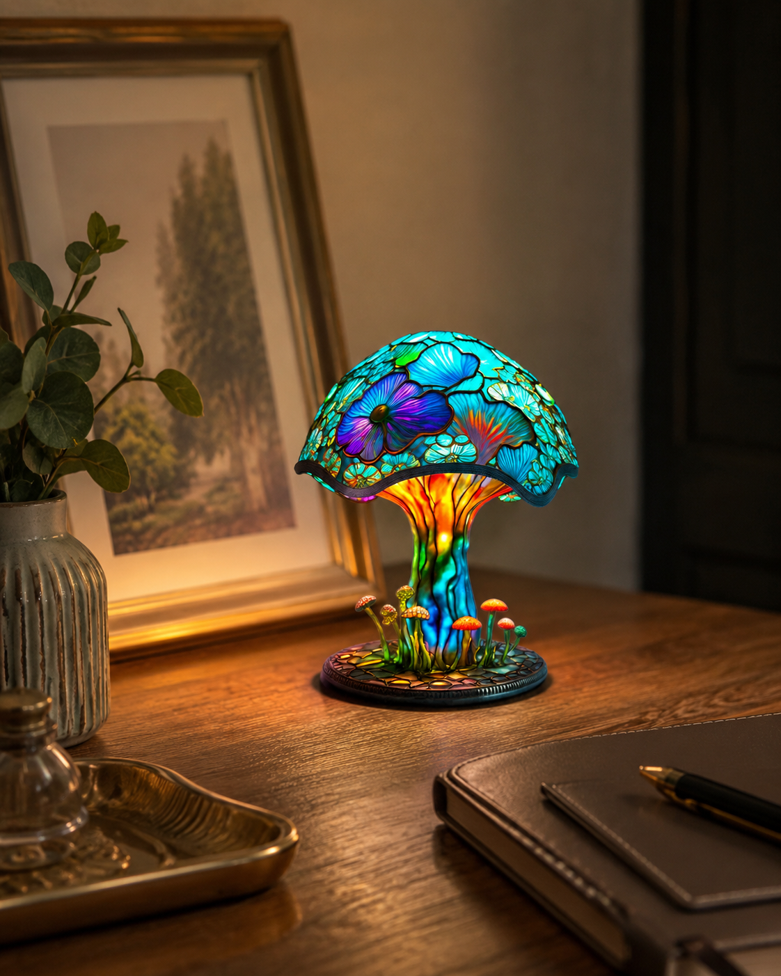 🍄 Colorful Mushroom Table Lamp