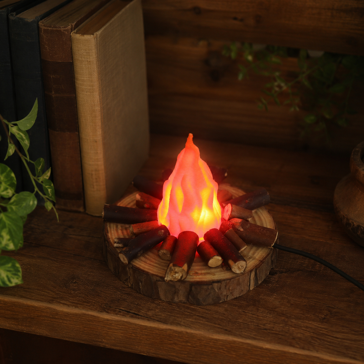 🏕️ Mini Campfire Night Light