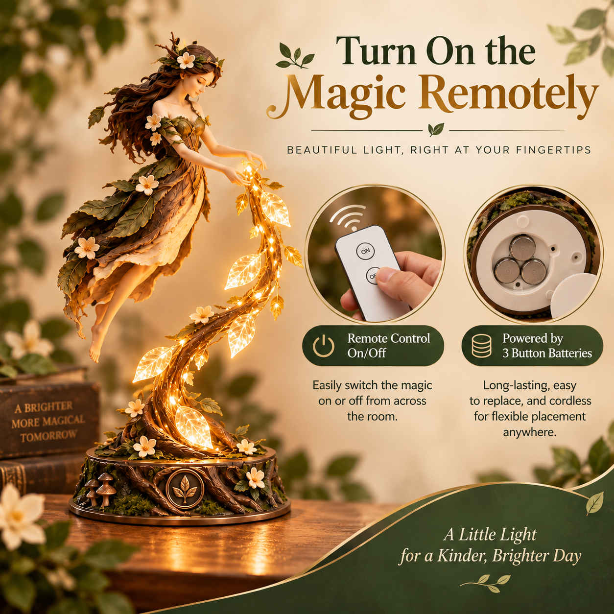 Enchanted Forest Fairy Light Sculpture🌿