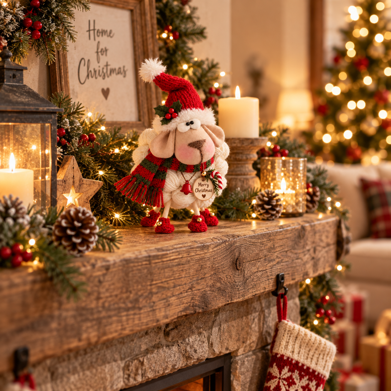 🎄Christmas Knitted Sheep Tabletop Decoration