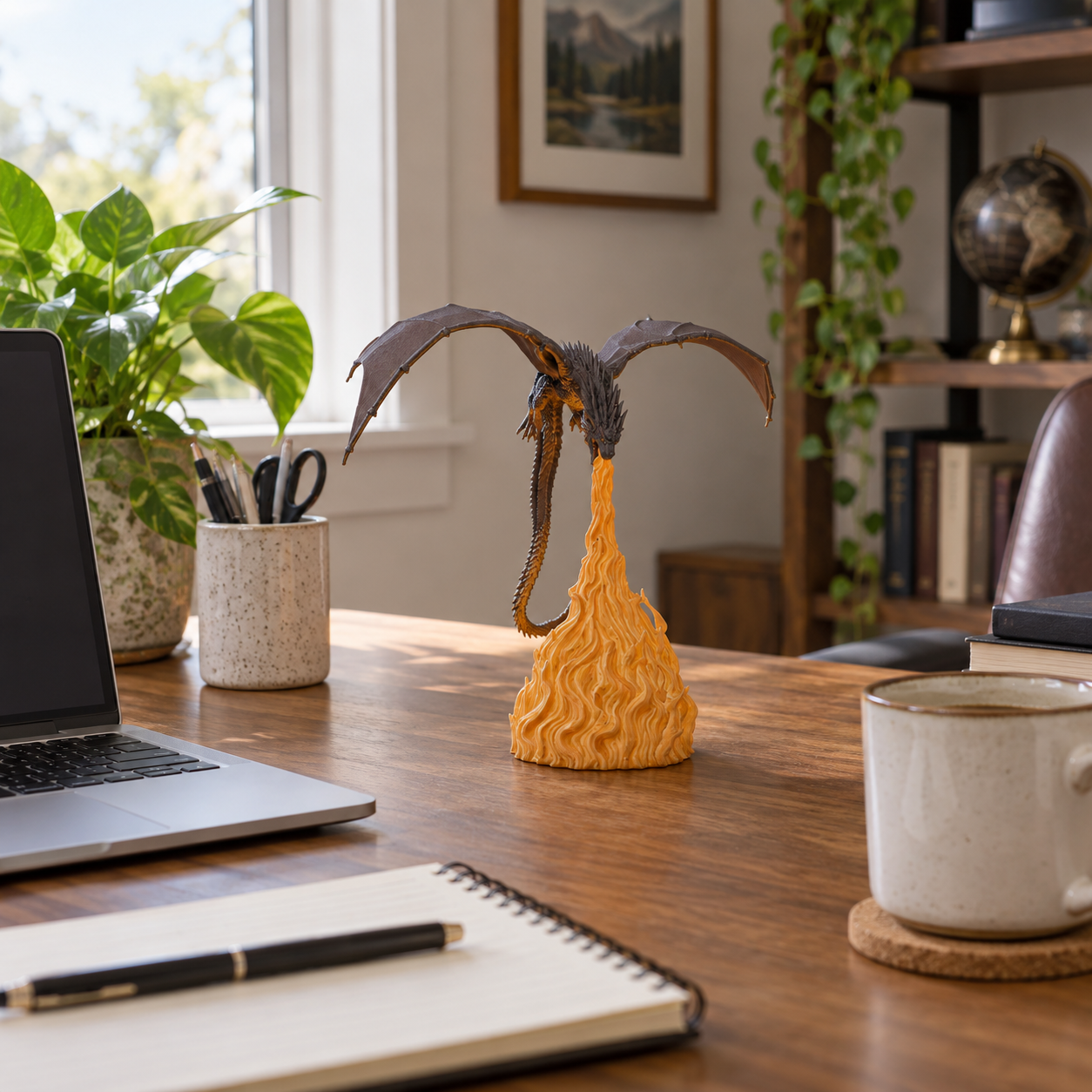 Flame-Breathing Dragon LED Table Lamp🐉