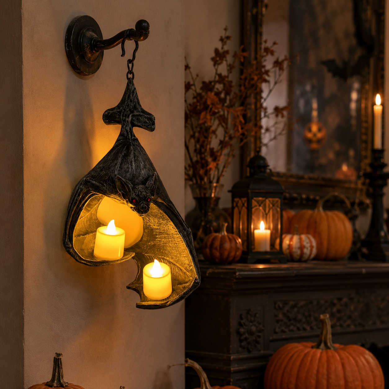 🦇 Flameless Bat Candle Light
