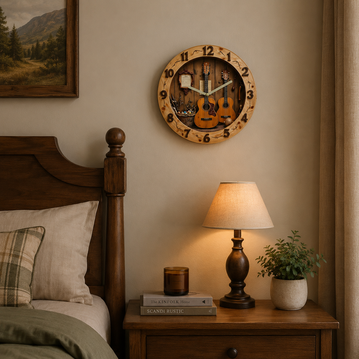 🎸 Music Theme Wall Clock for Home Decor🕰️