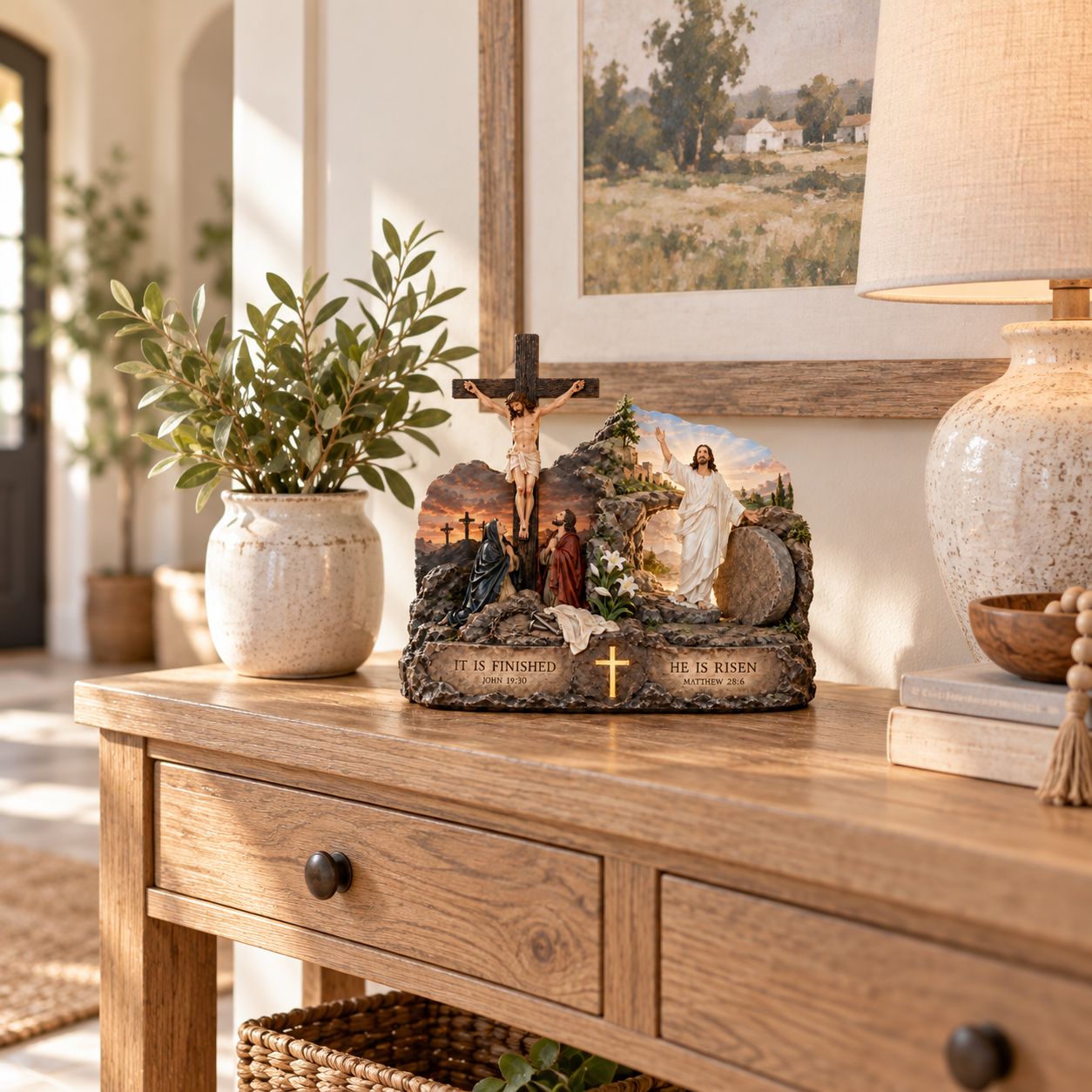 Jesus Crucifixion & Resurrection Christian Decor✝️