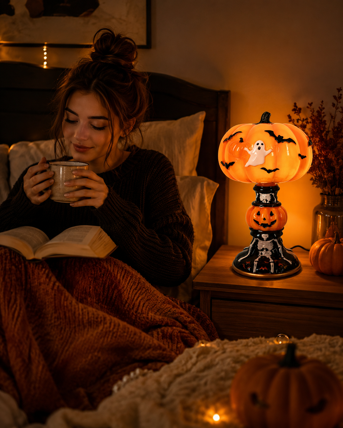 Light Up Halloween with a Cute Pumpkin Ghost Glow 🎃👻