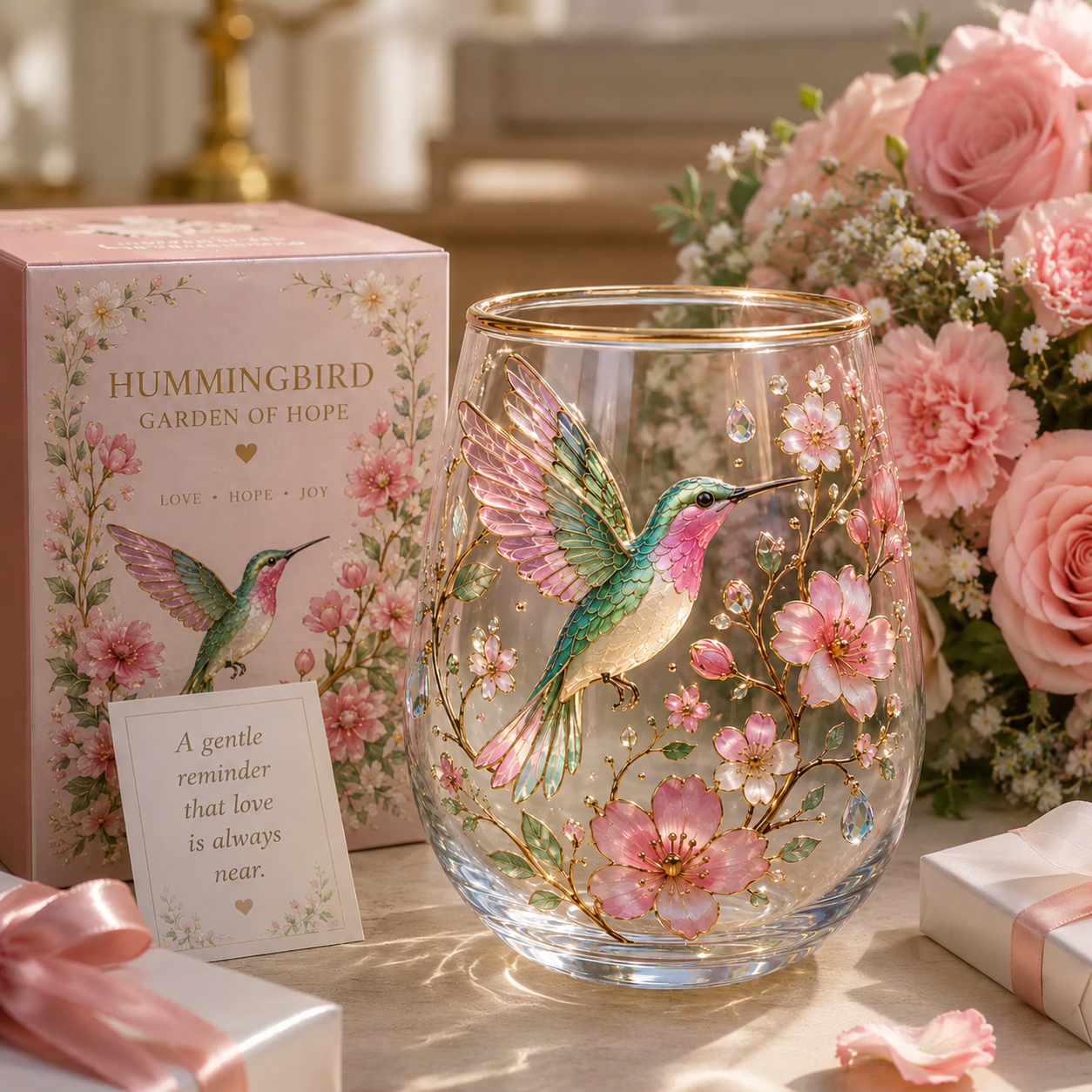 🌸🌿 Limited Edition 2026 Garden Morning Bliss Glass Tea Cup☀️☕