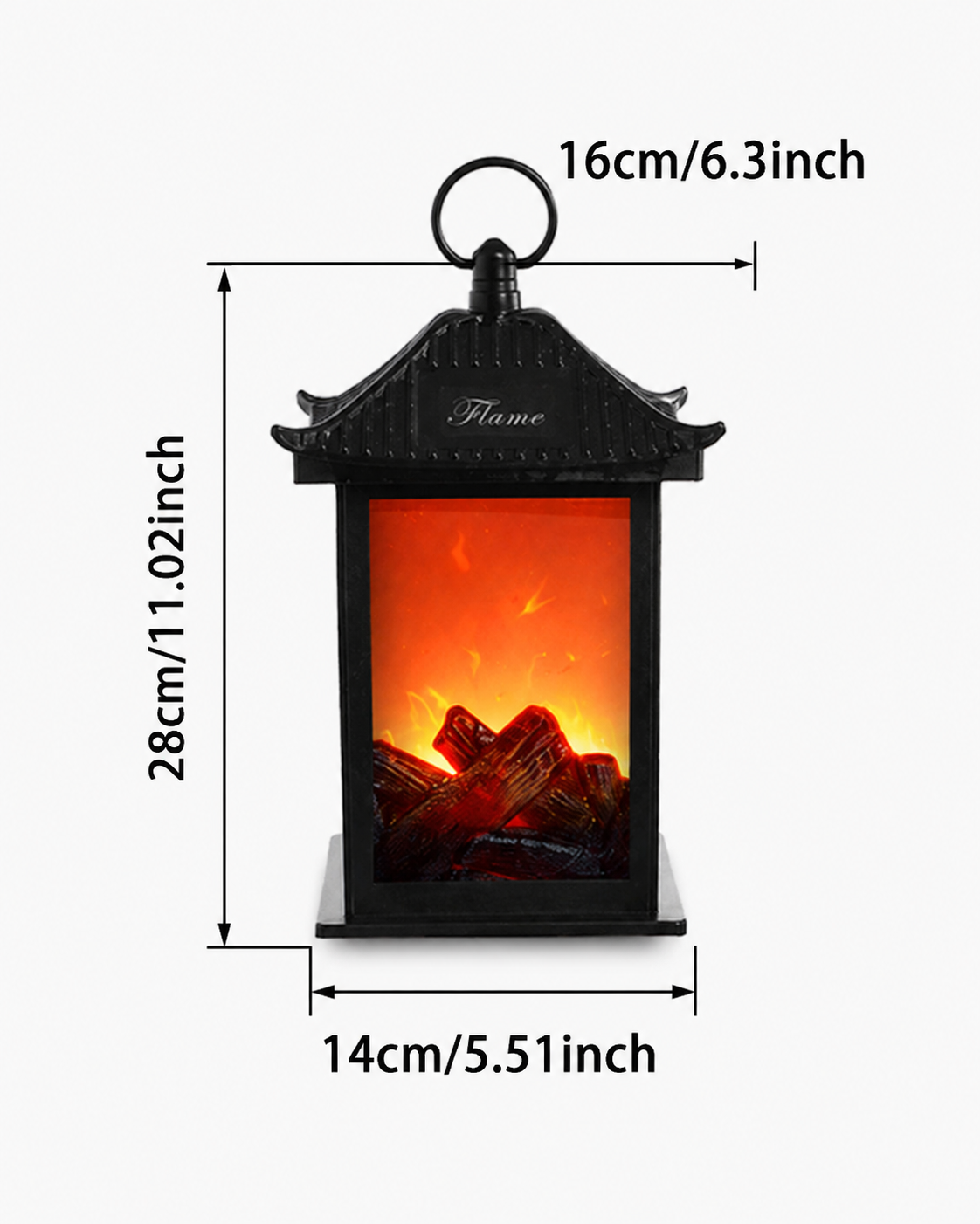 LED Realistic Flame Desk / Portable Decorative Lamp