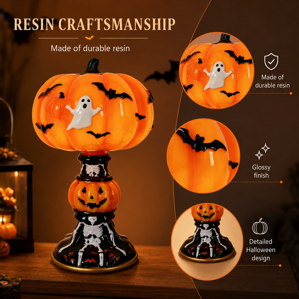 Light Up Halloween with a Cute Pumpkin Ghost Glow 🎃👻