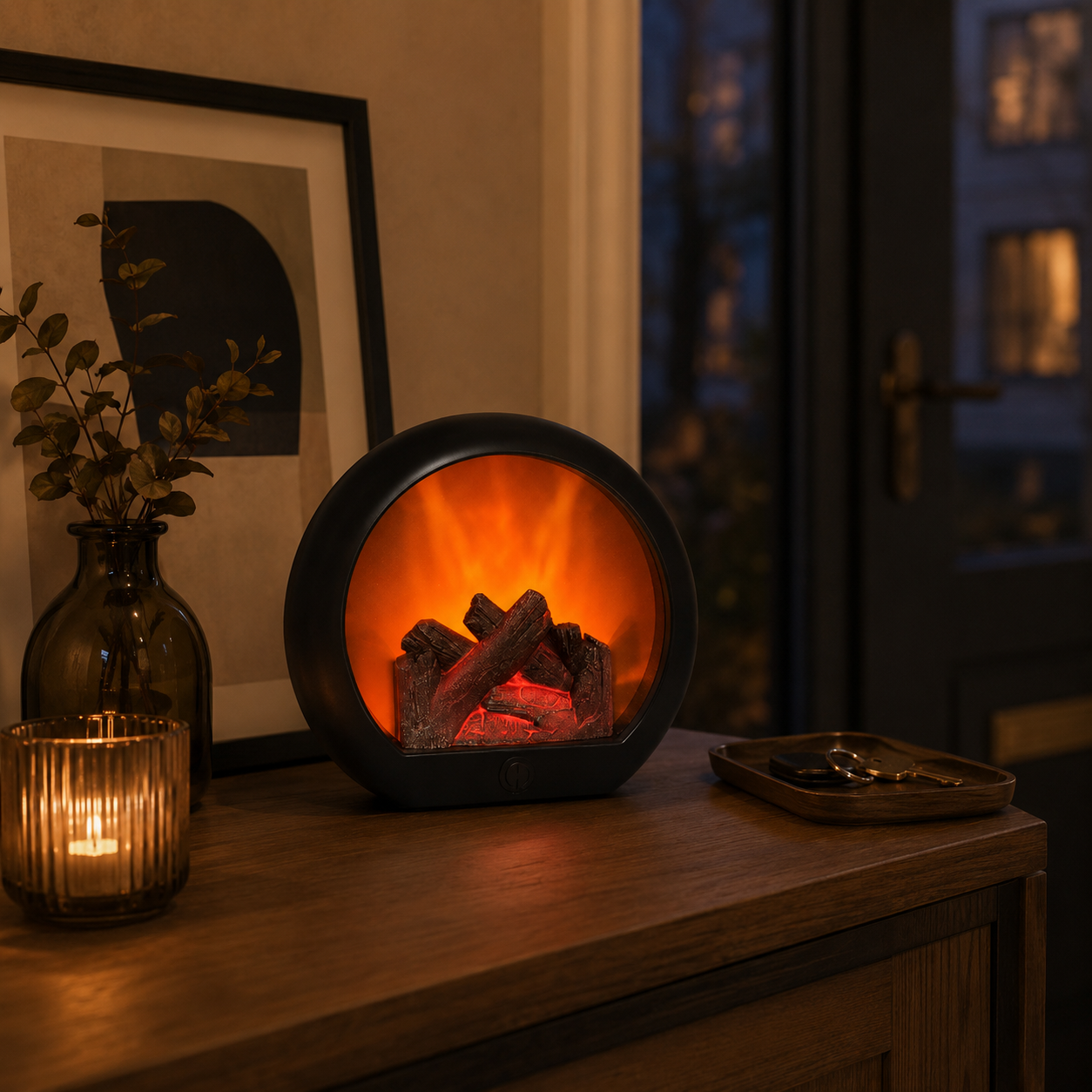 🔥 Fireplace Night Light for Home Decor ✨