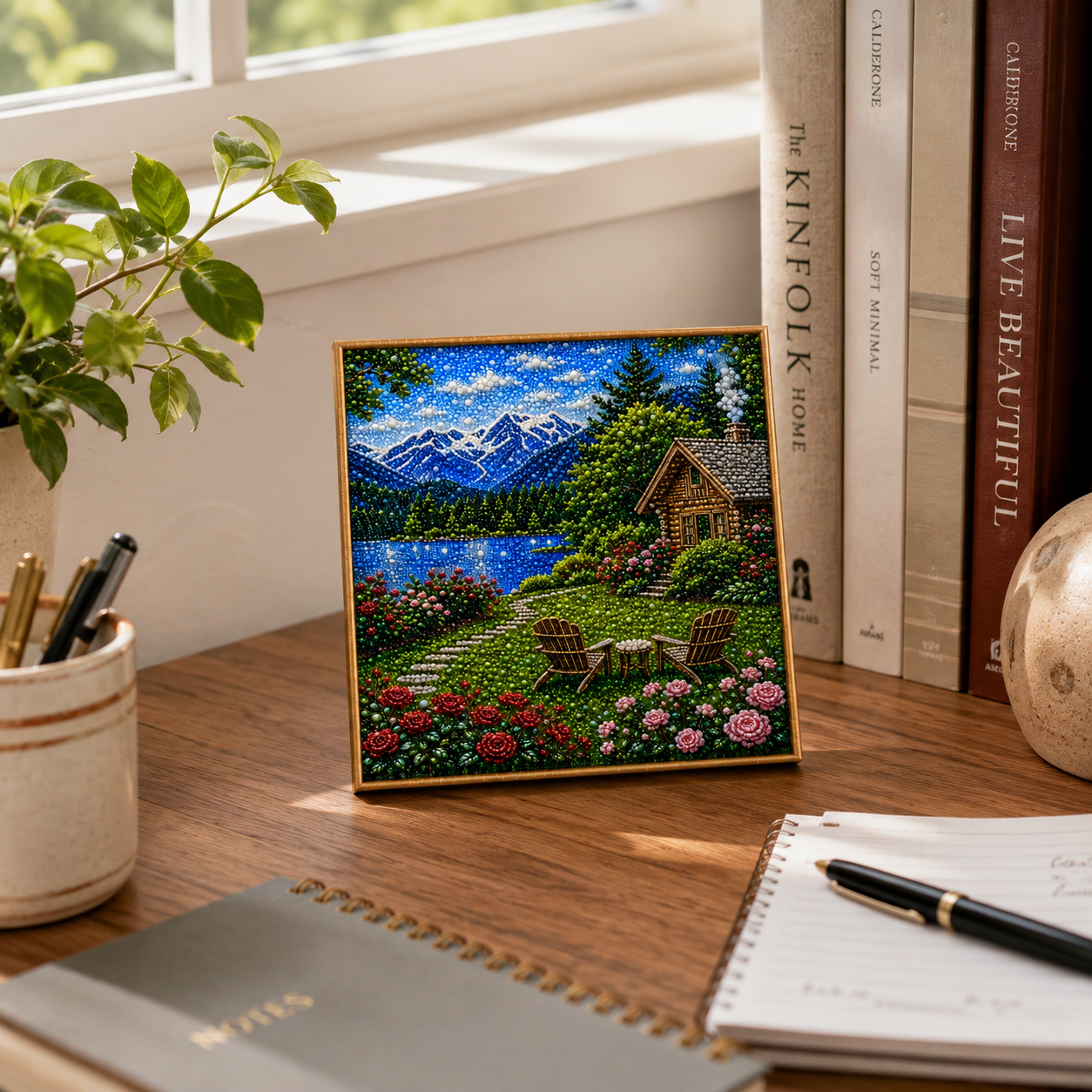 DIY Pearl Bead Landscape Painting Kit🏔️🌹