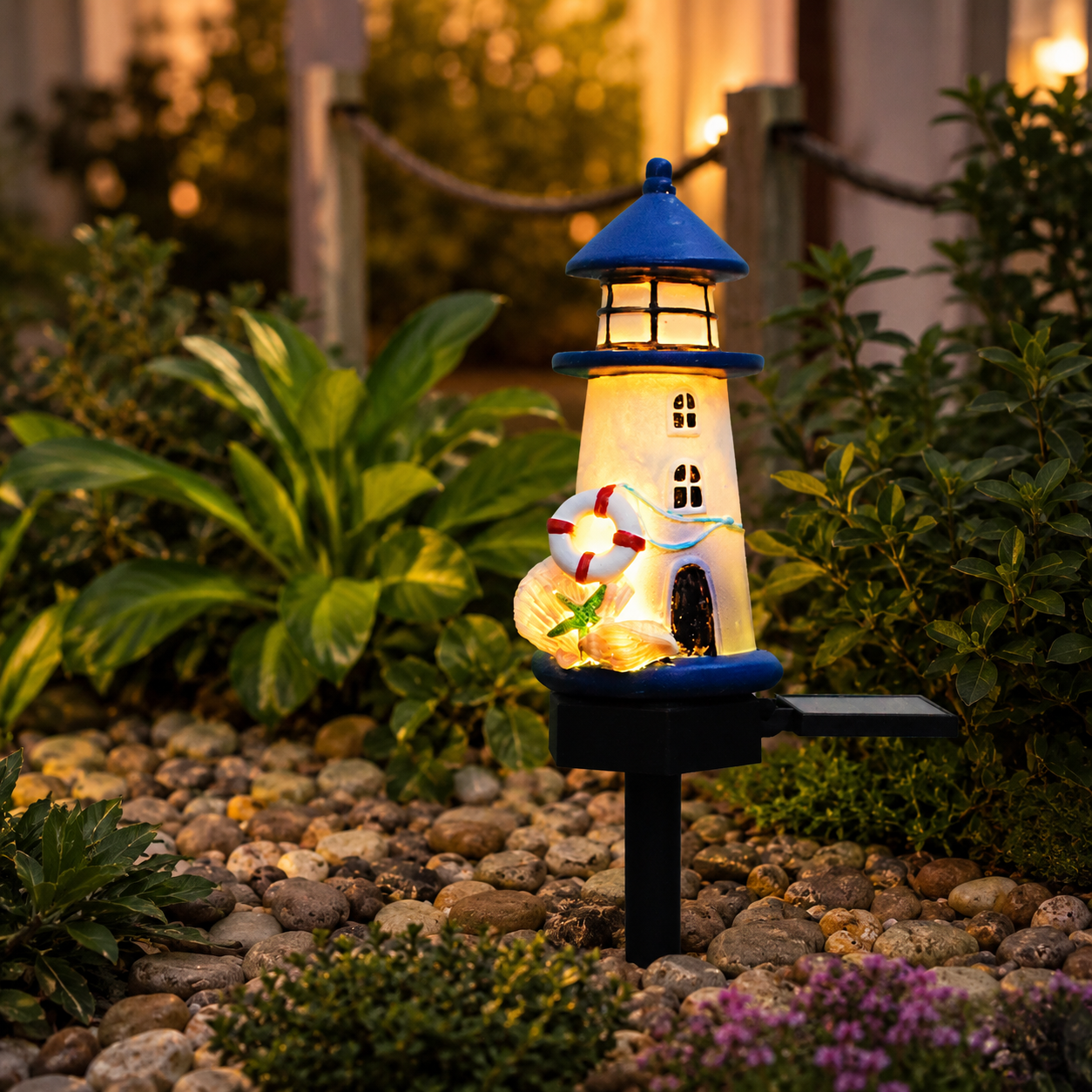 🌊 Solar Lighthouse Garden Lights for Outdoor Decor ✨