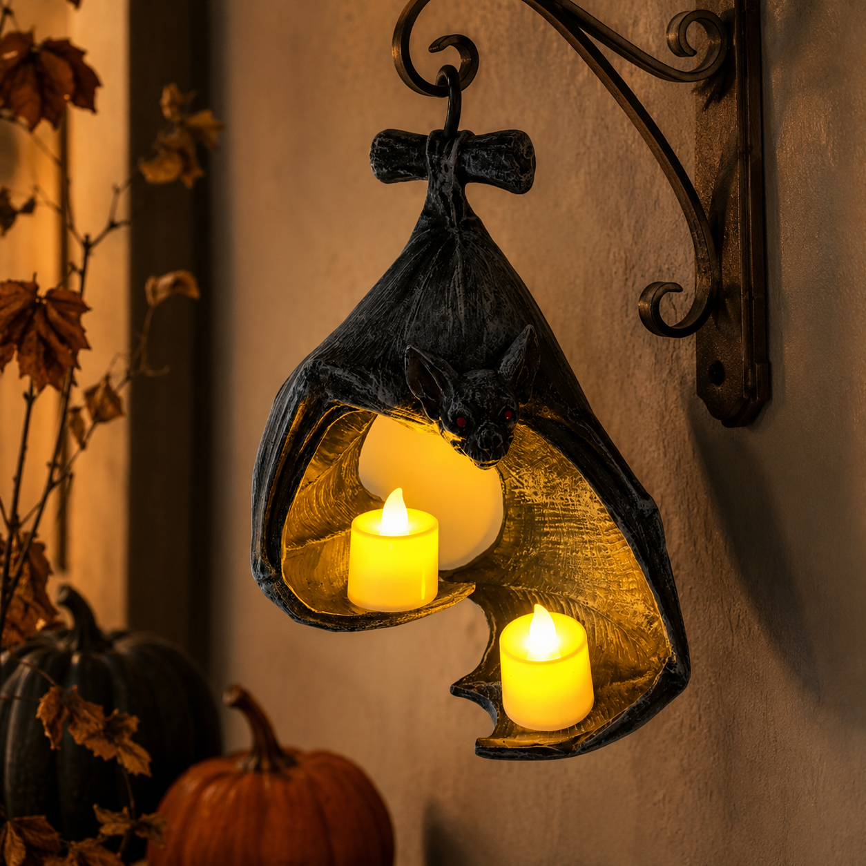 🦇 Flameless Bat Candle Light