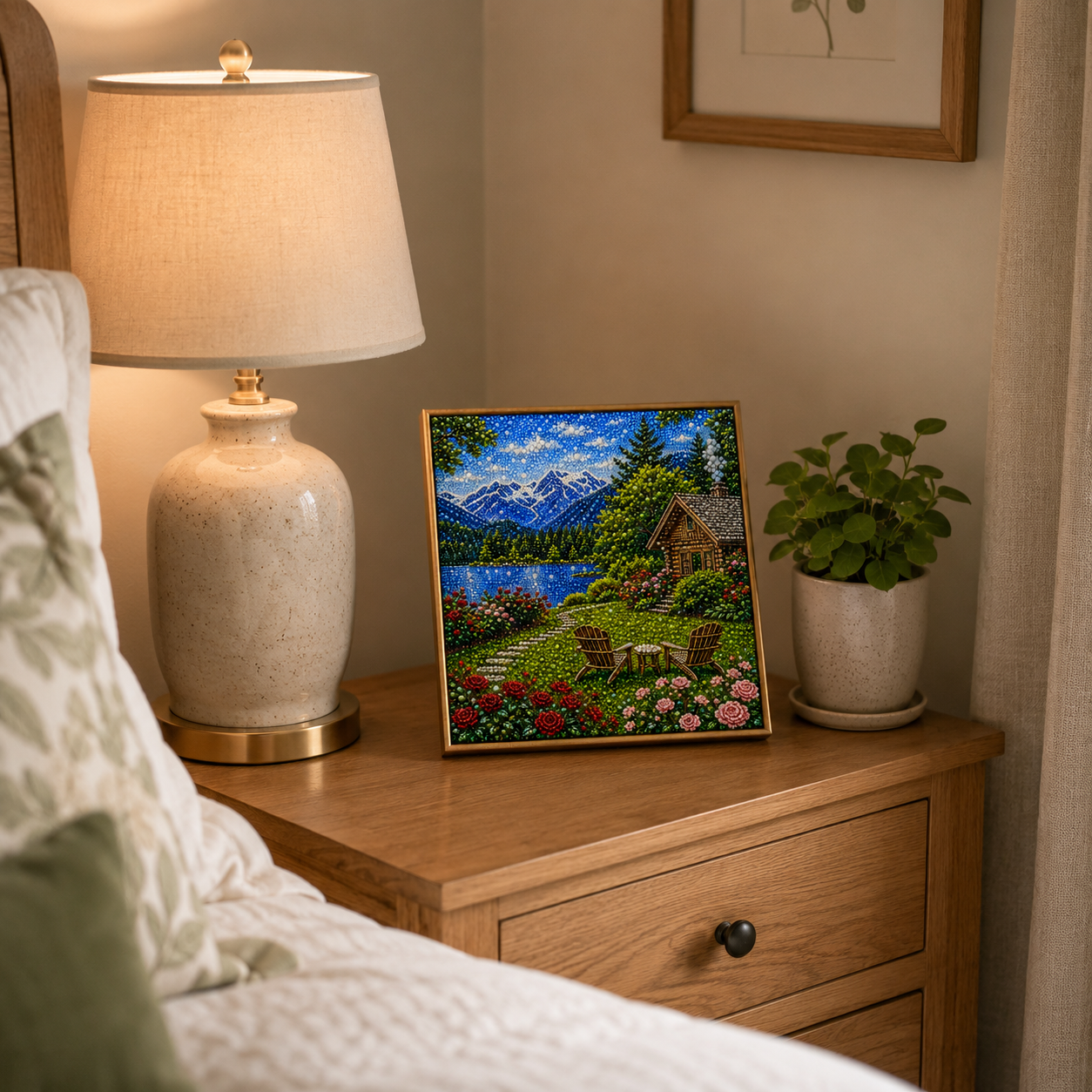 DIY Pearl Bead Landscape Painting Kit🏔️🌹