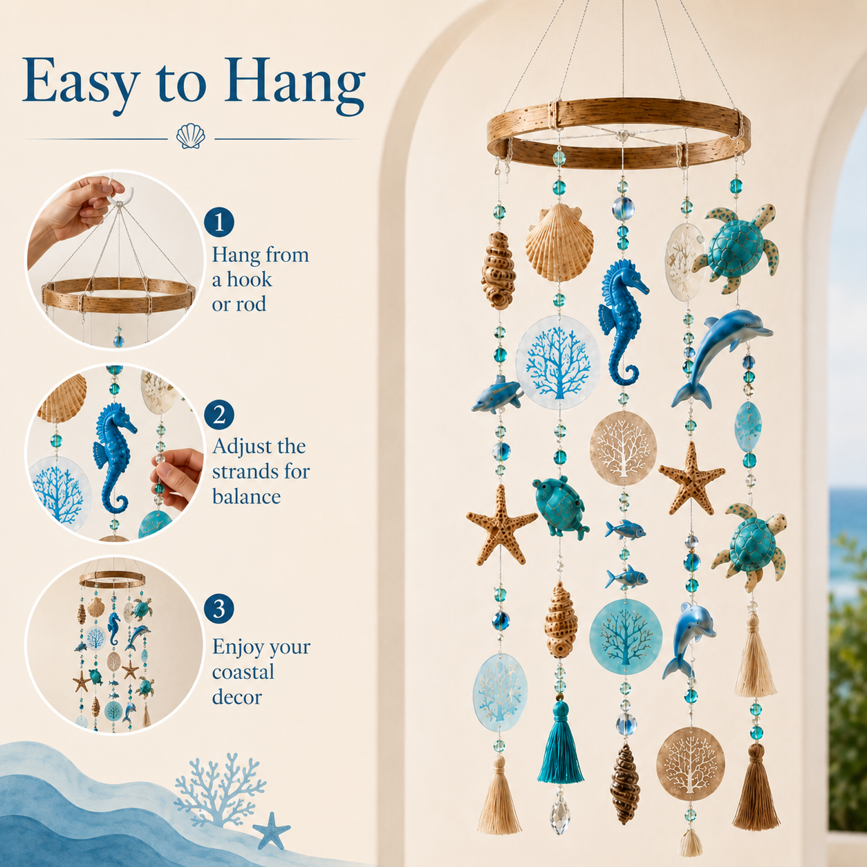 🌊✨ Create your own peaceful ocean corner and let your home shine with coastal charm!