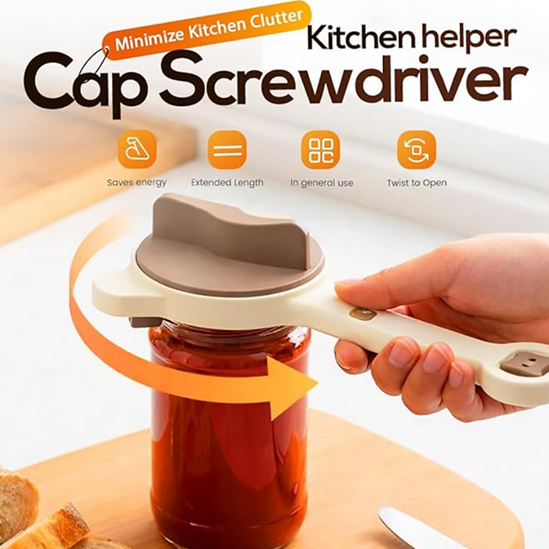 4-in-1 Adjustable Jar Opener for Seniors & Weak Hands