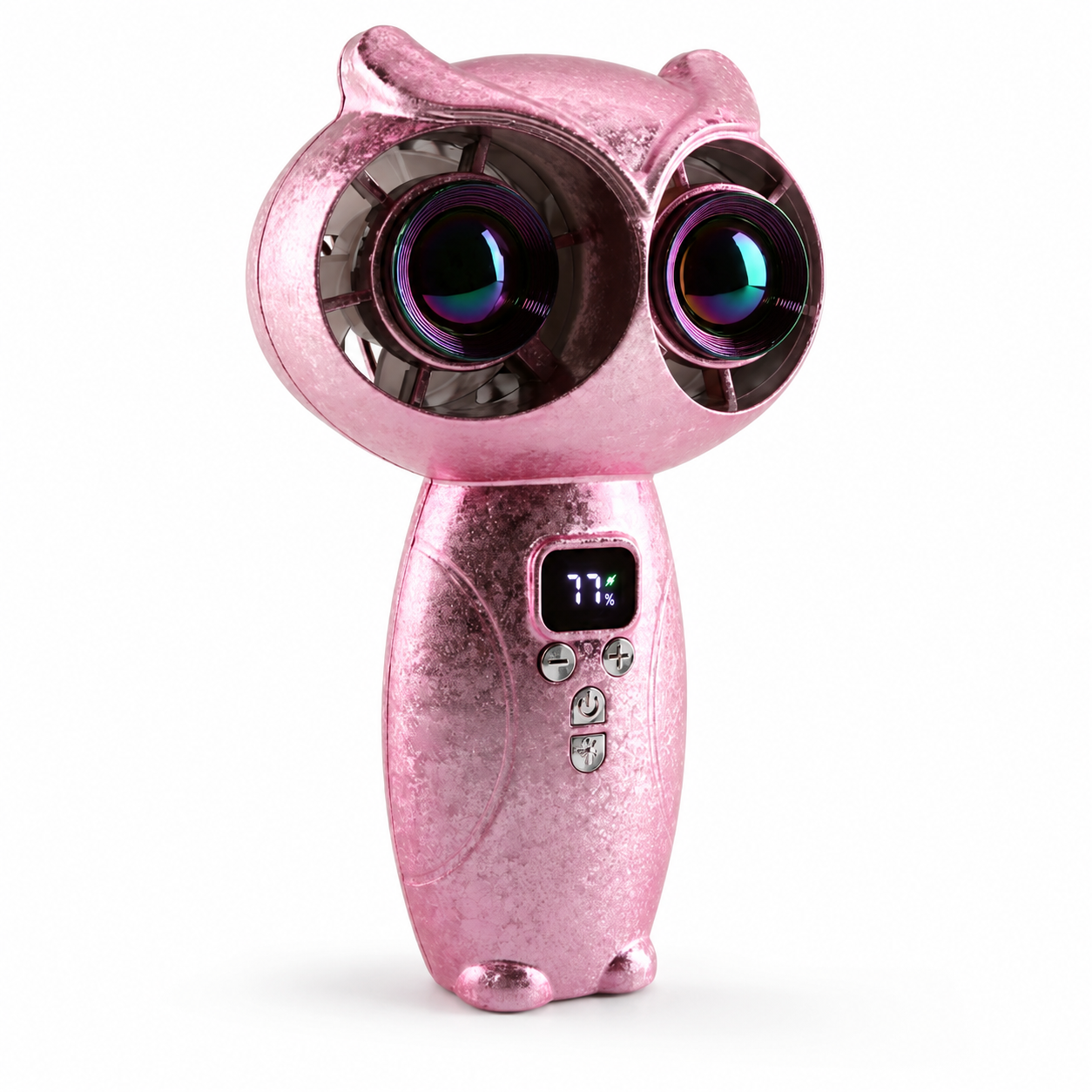 Owl-Shaped Handheld Fan with Digital Display 🦉💨