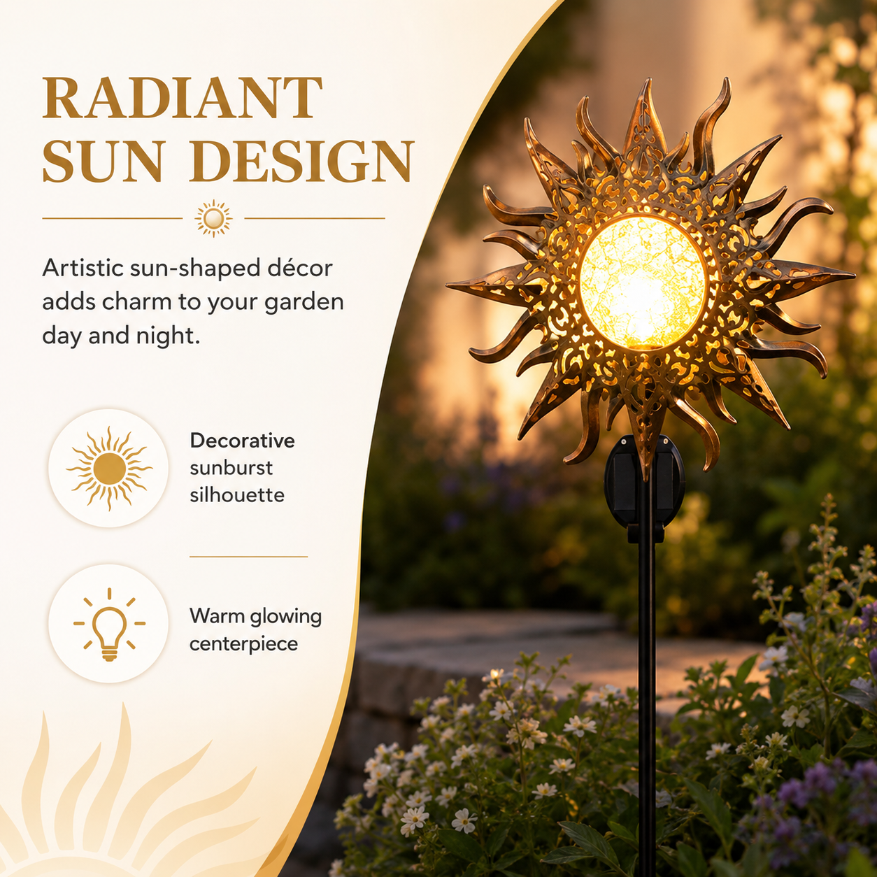 ☀️ Decorative Solar Sun Light