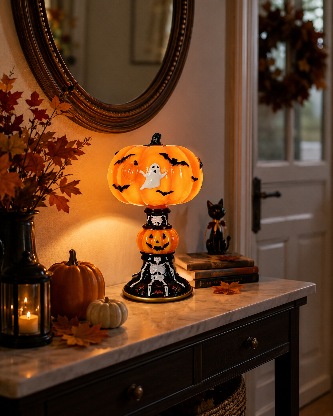 Light Up Halloween with a Cute Pumpkin Ghost Glow 🎃👻