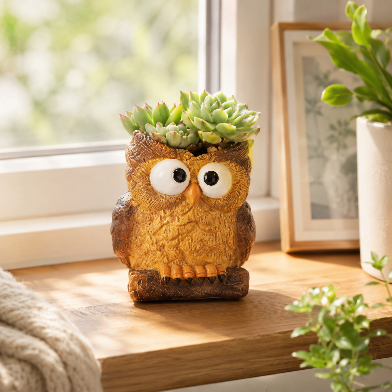 🦉 Owl Succulent Planters