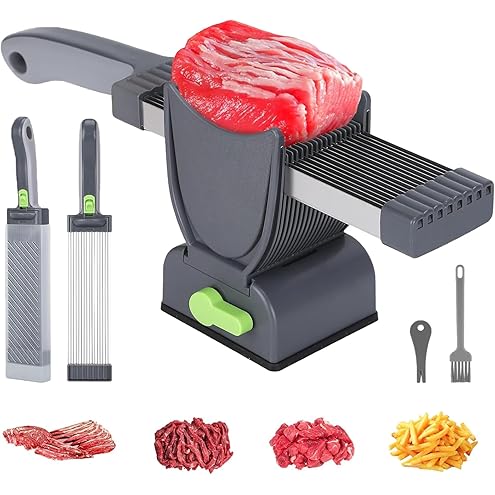 Multi-Functional Meat Slicer Slice, Shred & Cube Effortlessly