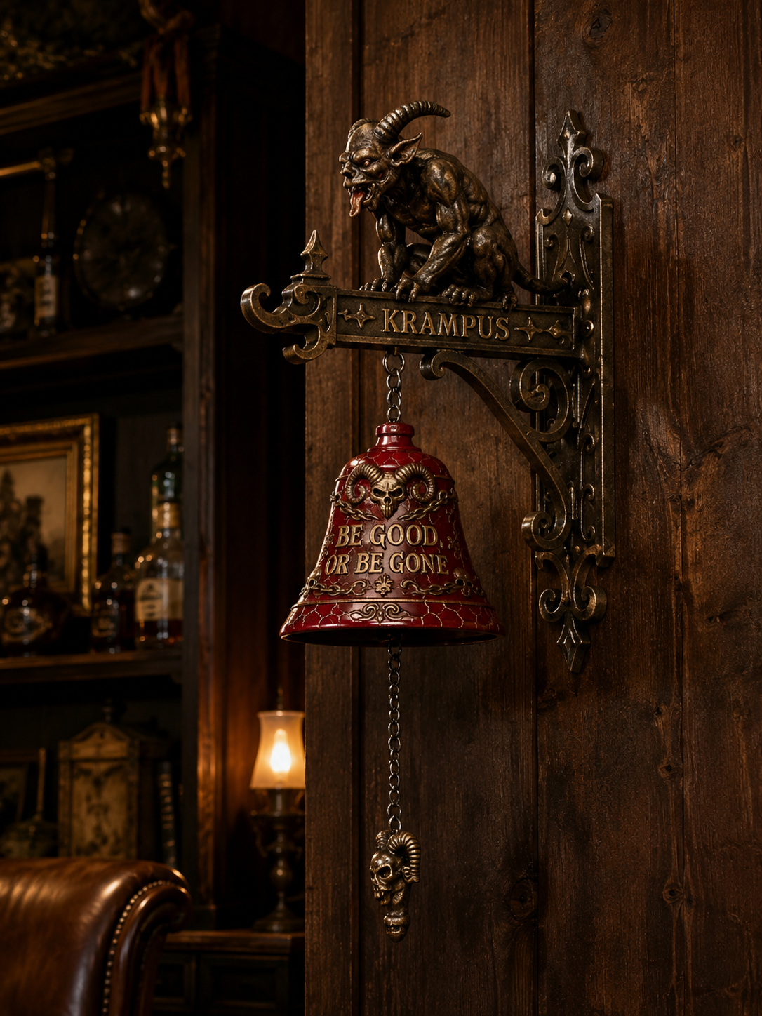 Gothic Krampus Wall Bell 🔔