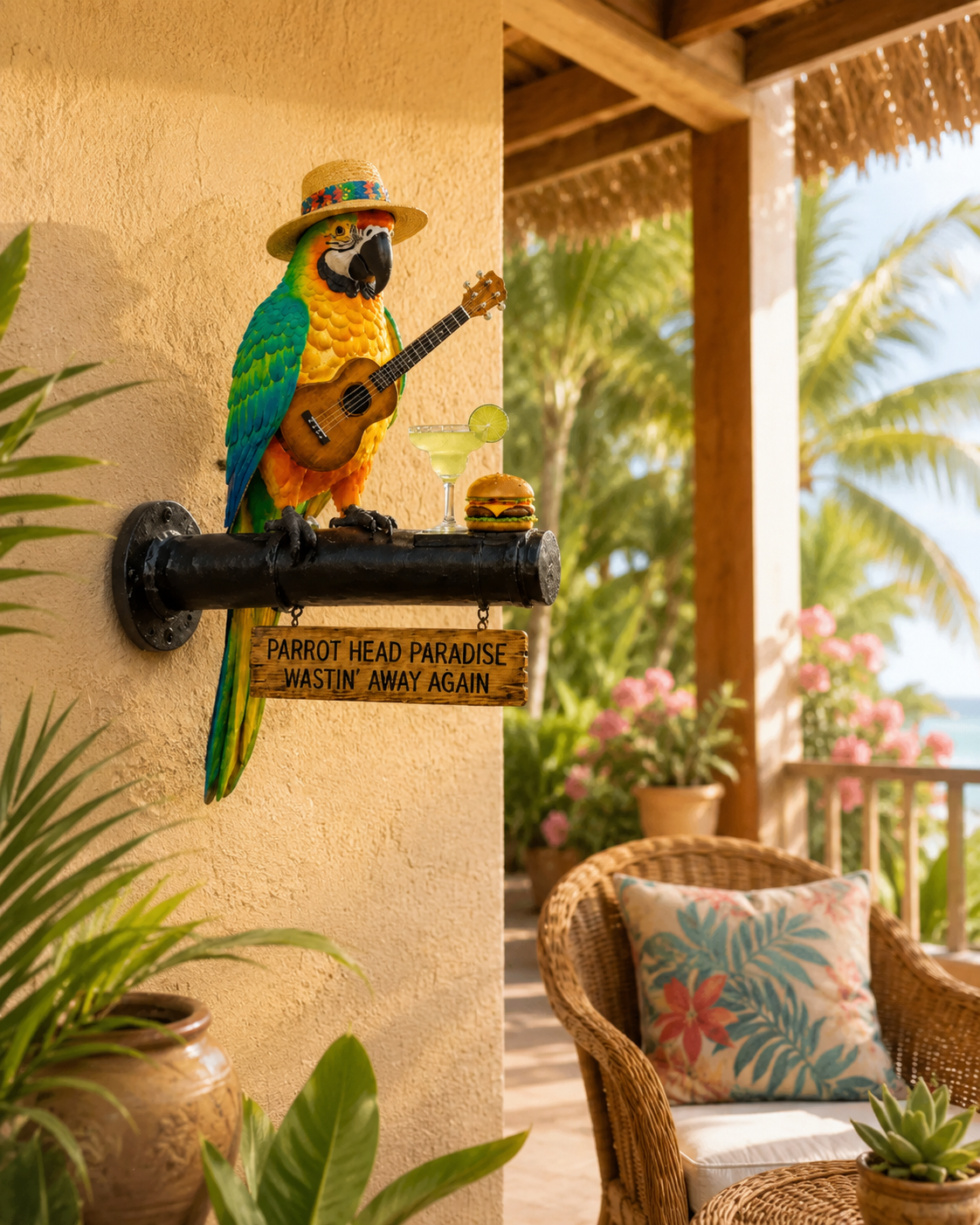 🦜 Tropical Parrot Decor