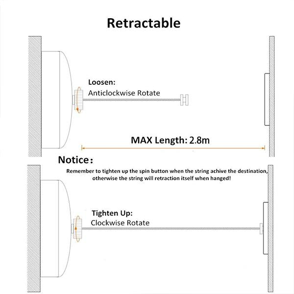 Stainless Steel Retractable Clothesline