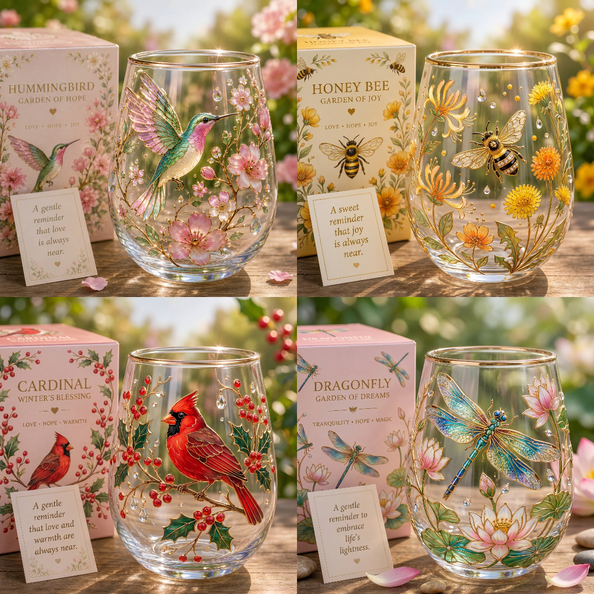 🌸🌿 LIMITED EDITION 2026 GARDEN MORNING BLISS GLASS TEA CUP☀️☕