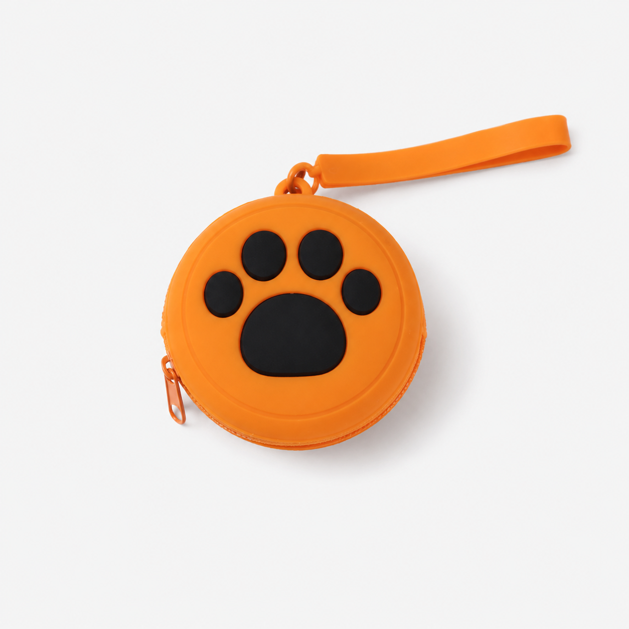 Compact Black Paws Pet Treat Pouch – Portable Dog & Cat Snack Holde