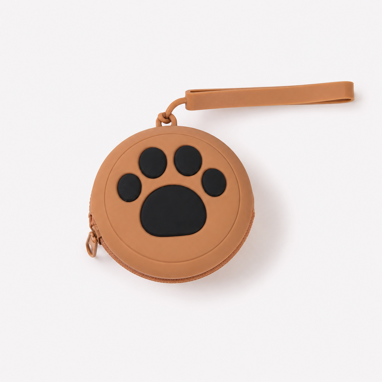Compact Black Paws Pet Treat Pouch – Portable Dog & Cat Snack Holde