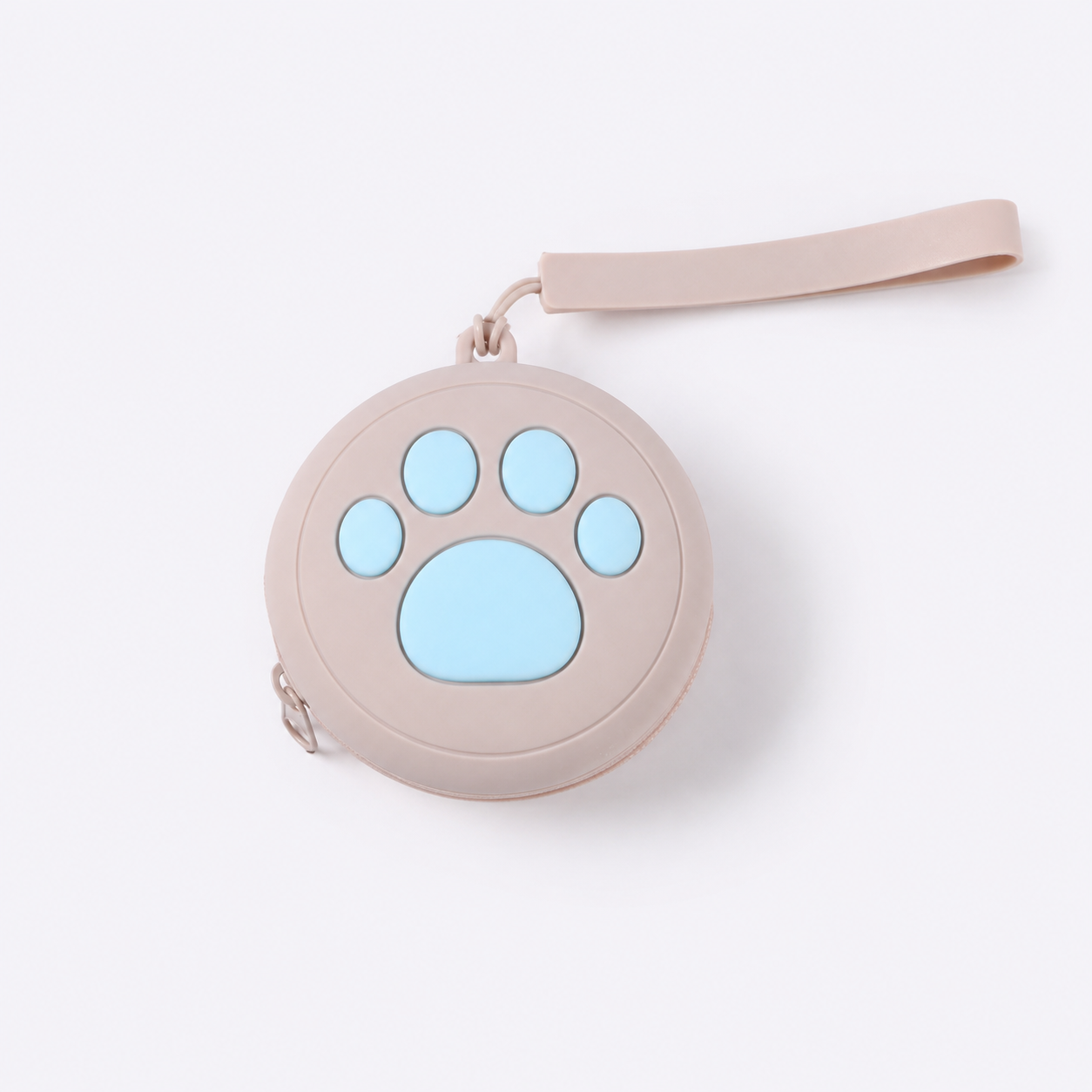 Compact Black Paws Pet Treat Pouch – Portable Dog & Cat Snack Holde