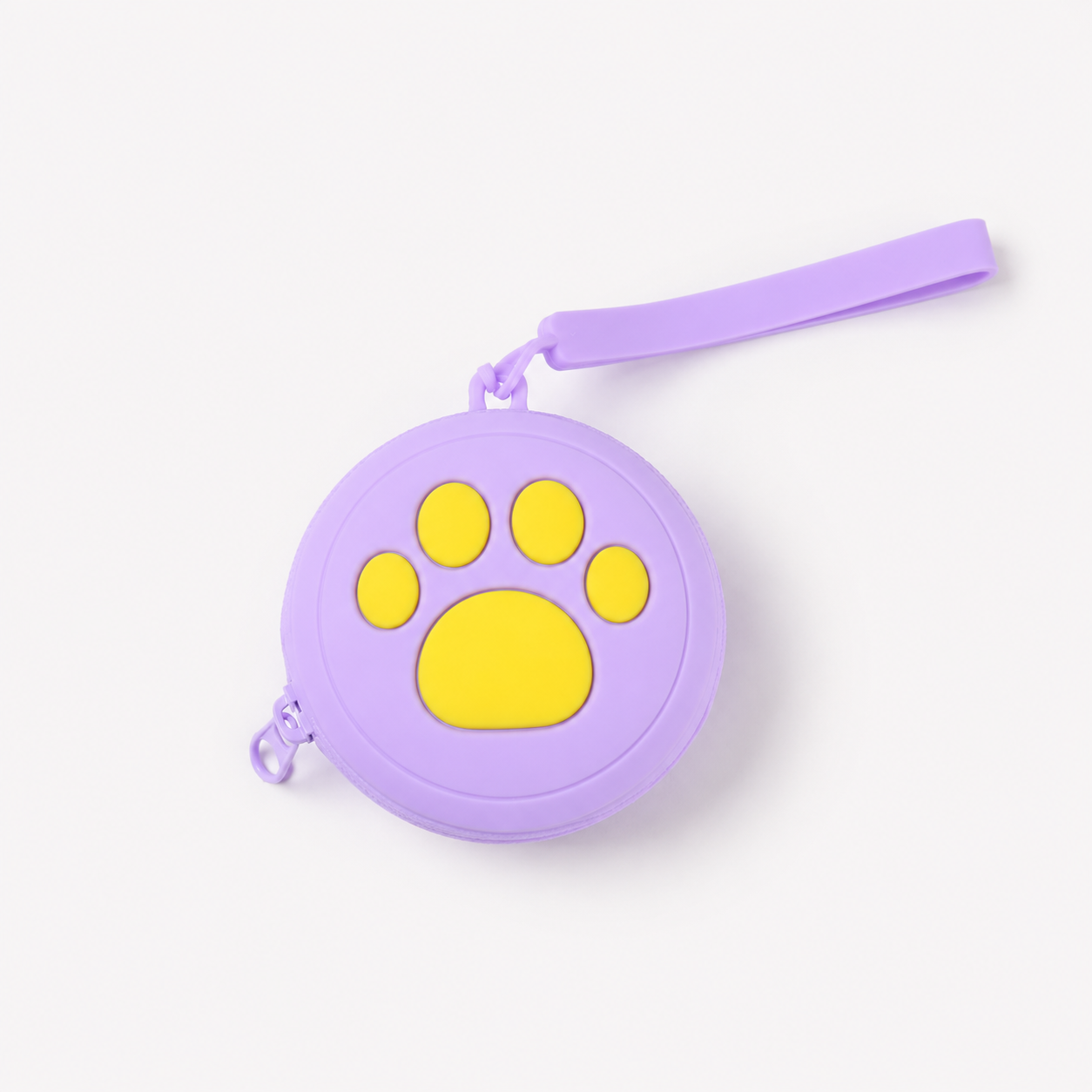 Compact Black Paws Pet Treat Pouch – Portable Dog & Cat Snack Holde