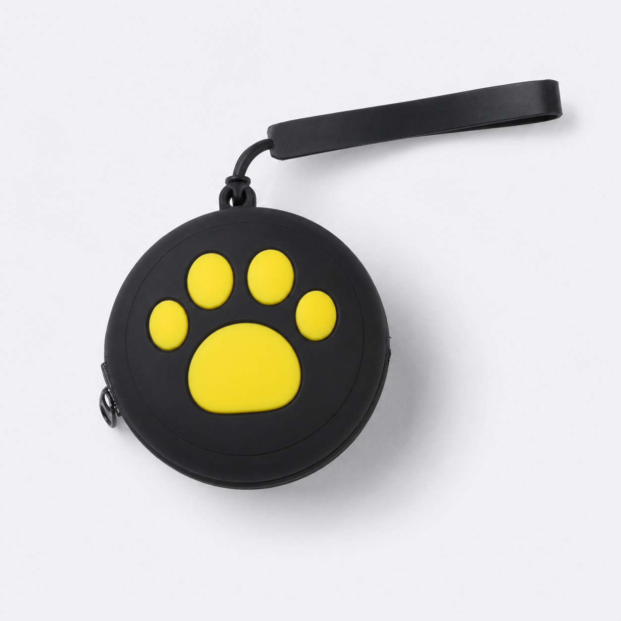 Compact Black Paws Pet Treat Pouch – Portable Dog & Cat Snack Holde